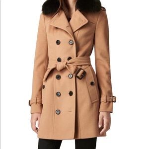 Burberry wool cashmere trench coat